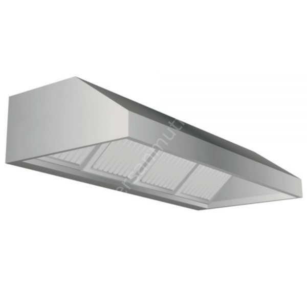 Paslanmaz Çelik Duvar Tipi Filtreli Davlumbaz