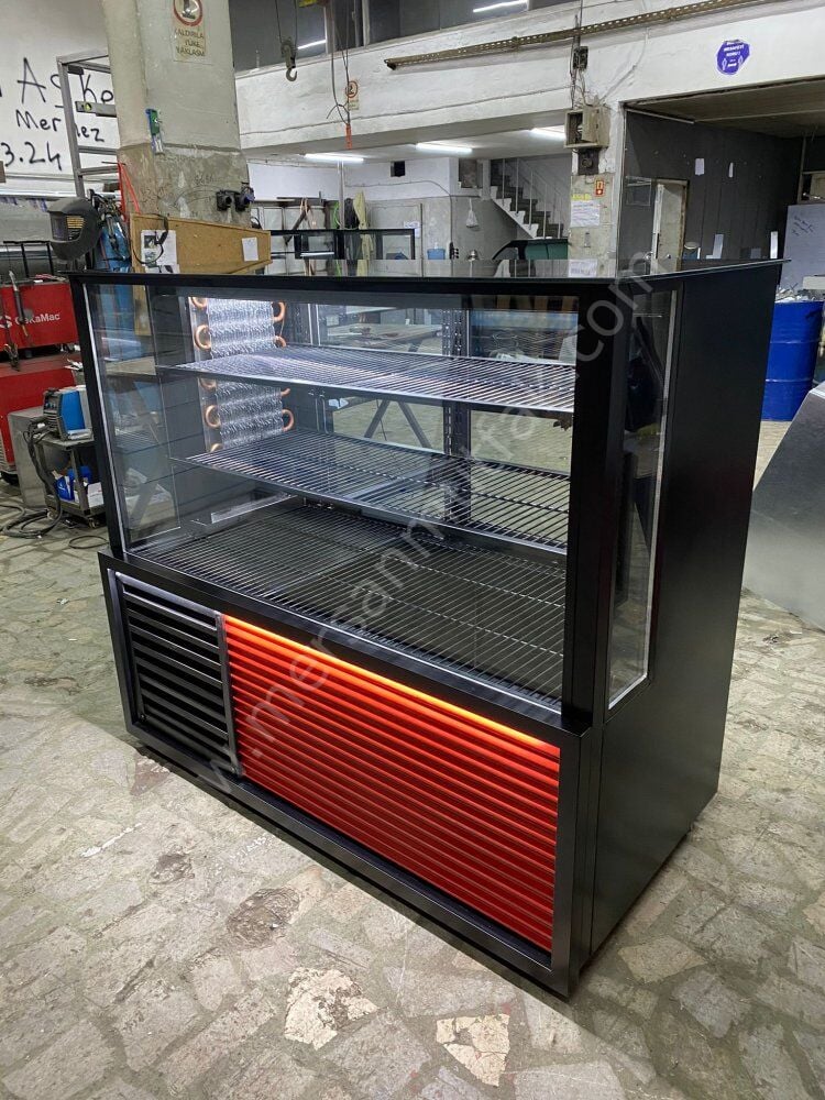 Kebap ve Meze Dolabı Kırmızı Model