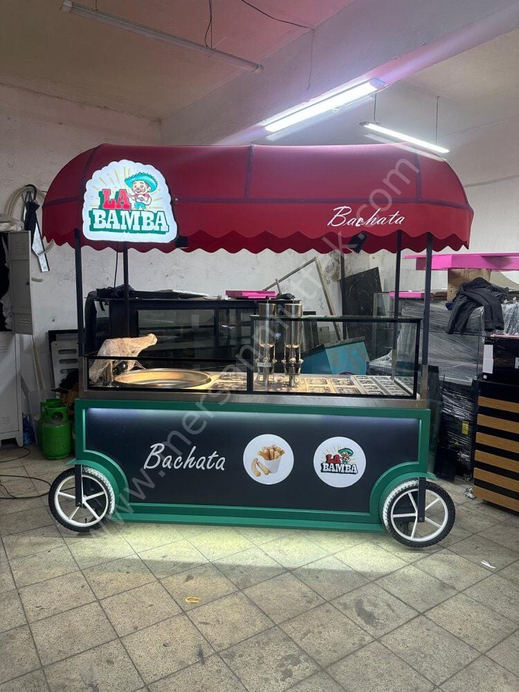 Churros Tatlı Makinası ve Seyyar Pişirme Tezgahı MRS-497