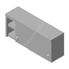 Ara Raflı Duvar Dolabı Kapaklı