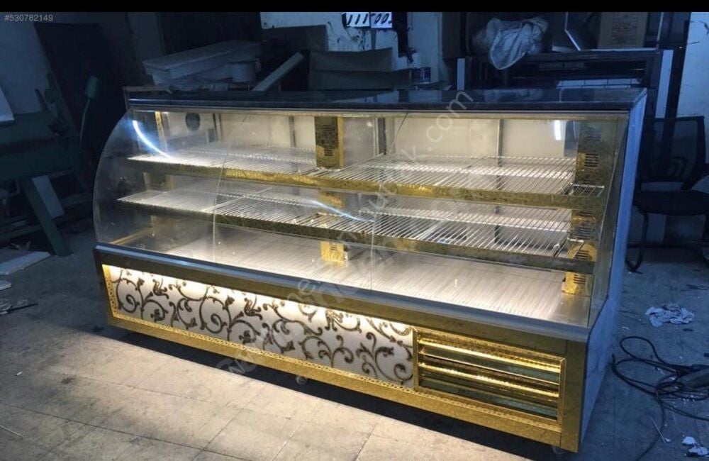 Kebap Dolabı Gold Dekorlu