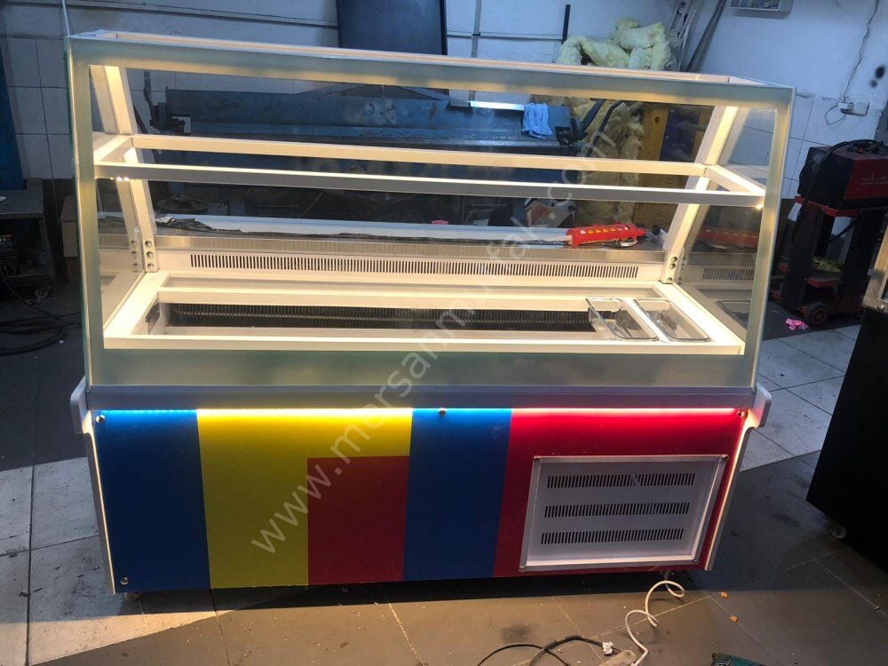 Waffle ve Kumpir Dolabı Gökkuşağı Model