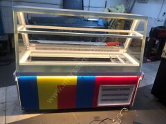 Waffle ve Kumpir Dolabı Gökkuşağı Model