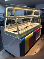 Waffle ve Kumpir Dolabı Gökkuşağı Model