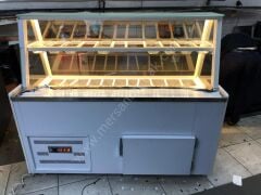 Waffle ve Kumpir Dolabı Gökkuşağı Model