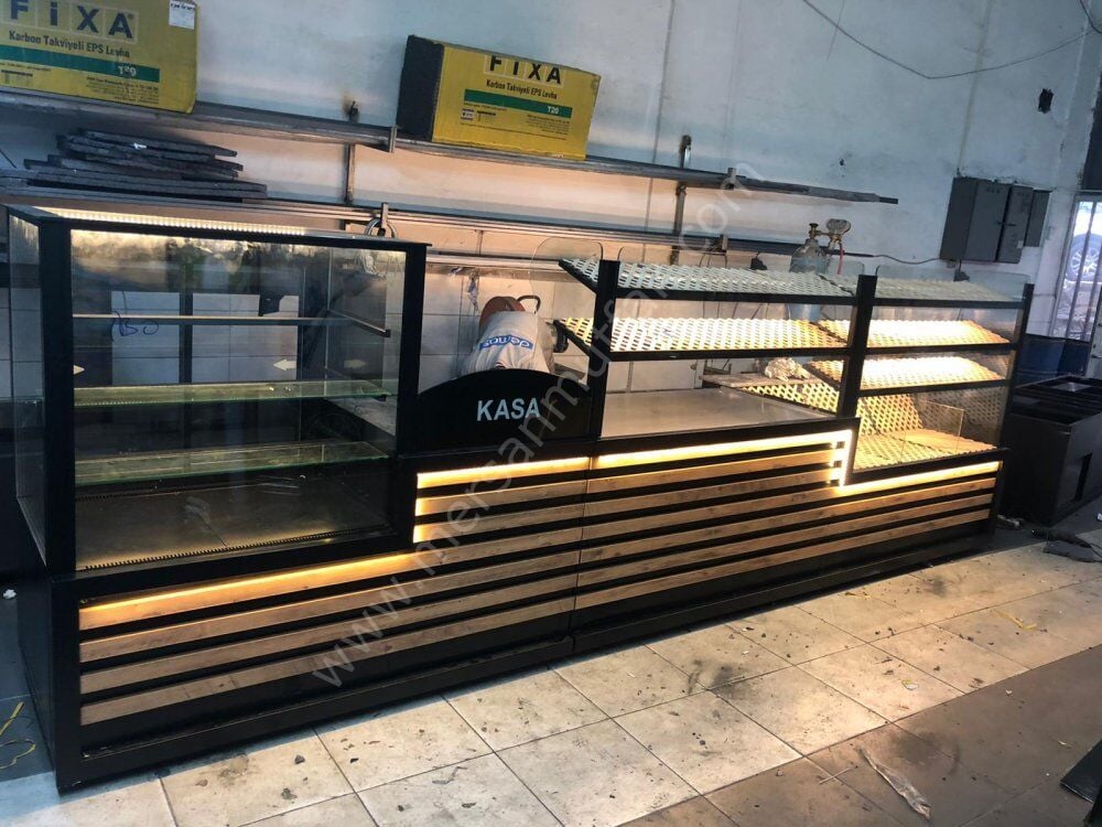 Börek Ekmeklik ve Pasta Dolabı Seti Taba Model