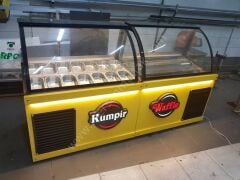 Waffle Ve Kumpir Dolabı Sarı Model