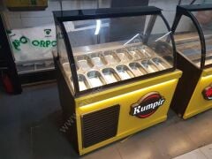 Waffle Ve Kumpir Dolabı Sarı Model