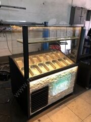 Kumpir Dolabı Düz Cam