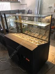 Kumpir Dolabı Düz Cam