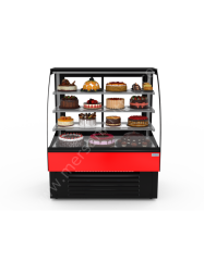 Pasta Dolabı Siyah Kırmızı Model