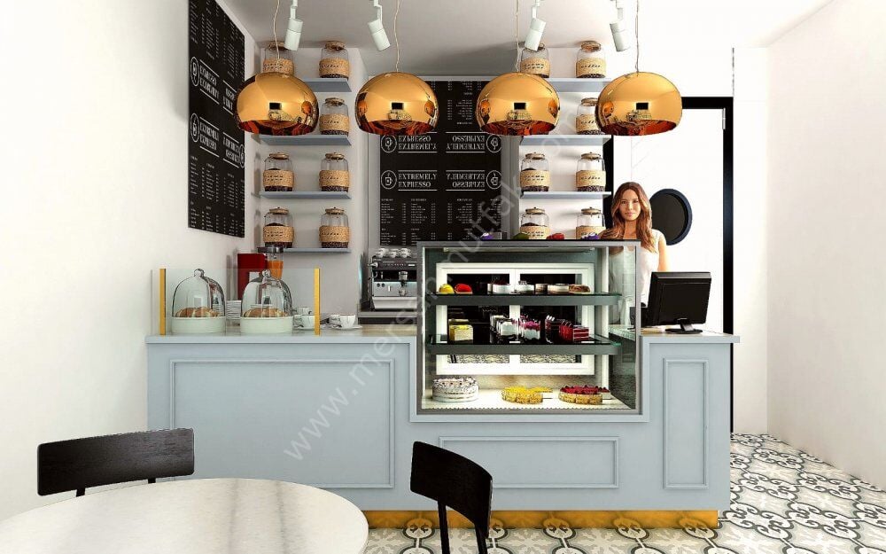 Pasta Teşhir Dolabı ve Hazırlık Tezgahı Seti