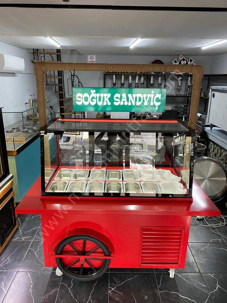 Kahvaltı ve Soğuk Sandviç Tezgahı Seyyar Model