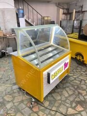 Waffle Dolabı Bombe Camlı Ön Taş Dekorlu