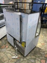 Kebap Dolabı Bombe Camlı ve Mermer Dekorlu