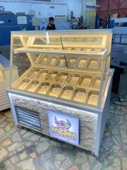Waffle Dolabı Ön Taş Dekorlu