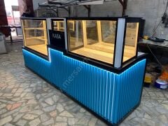 Pasta ve Waffle Dolabı Mavi Model Set