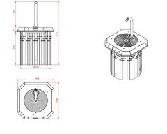 Çikolata Çeşmesi Sekizgen 12 Kg