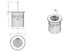 Çikolata Çeşmesi Yuvarlak 12 Kg