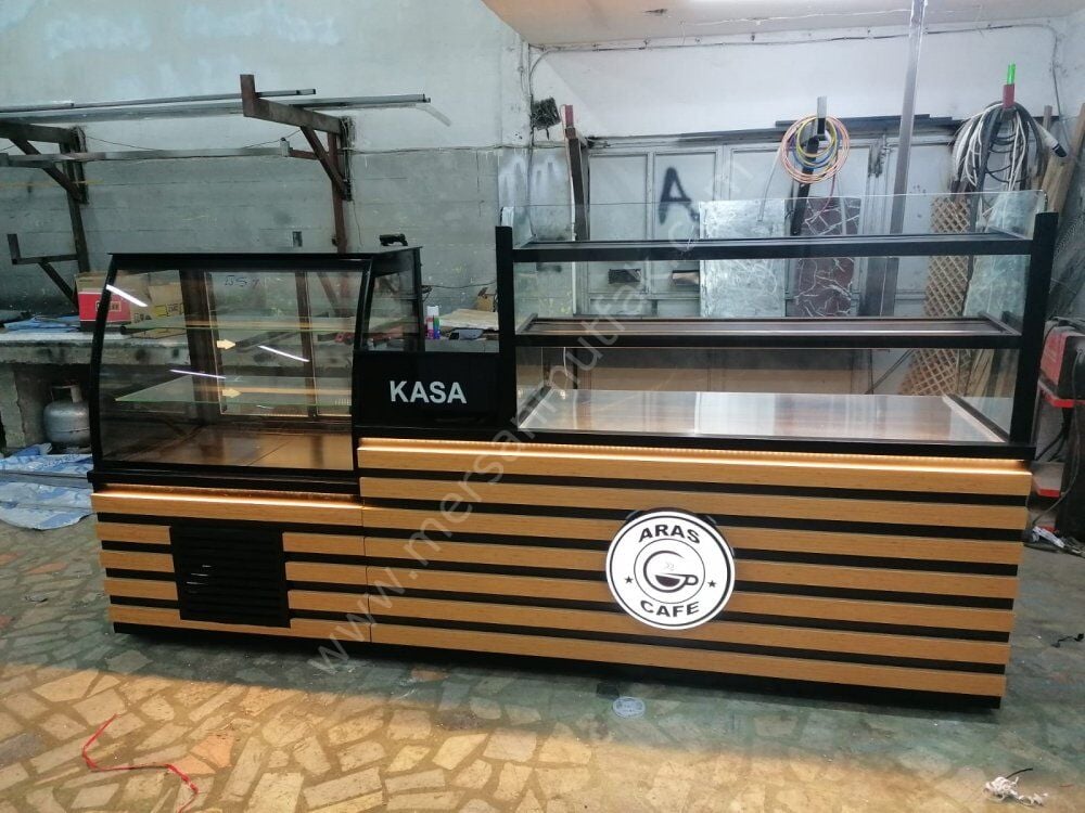 Böreklik ve Pasta Dolabı Seti Ahşap Model