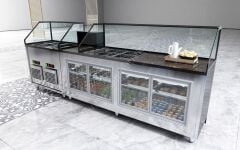 Salat Bar ve Benmari Tezgahı