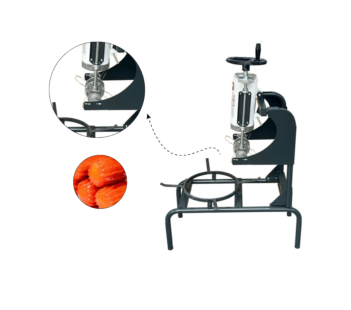 Manuel Tulumba Tatlı Makinası Yatay Model  MRSN-41