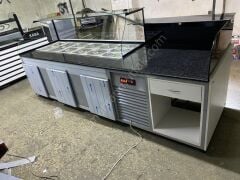 Salat Bar Tezgahı Kırmızı Model