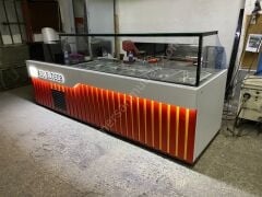 Salat Bar Tezgahı Kırmızı Model