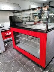 Salatbar Tezgahı Kırmızı Model