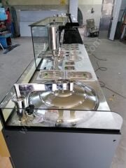 Waffle ve Churros Tezgahı Ahşap Model