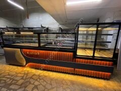 Salatabar Pasta Tatlı Dolabı ve Yemeklik Tezgahı Seti MRSN-63