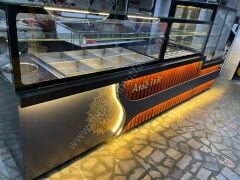 Salatabar Pasta Tatlı Dolabı ve Yemeklik Tezgahı Seti MRSN-63