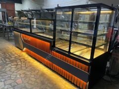 Salatabar Pasta Tatlı Dolabı ve Yemeklik Tezgahı Seti MRSN-63