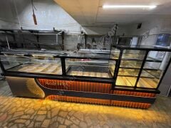 Salatabar Pasta Tatlı Dolabı ve Yemeklik Tezgahı Seti MRSN-63