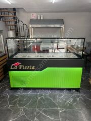 Salat Bar Dolabı Yeşil Model