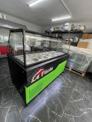 Salat Bar Dolabı Yeşil Model