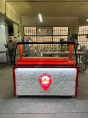 Waffle Dolabı Kırmızı Model