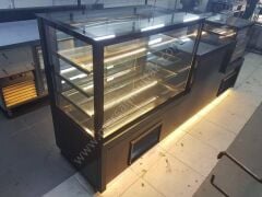 Pasta Teşhir Dolabı Siyah Model