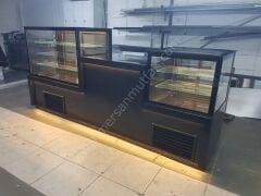 Pasta Teşhir Dolabı Siyah Model