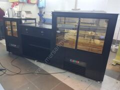 Pasta Teşhir Dolabı Siyah Model