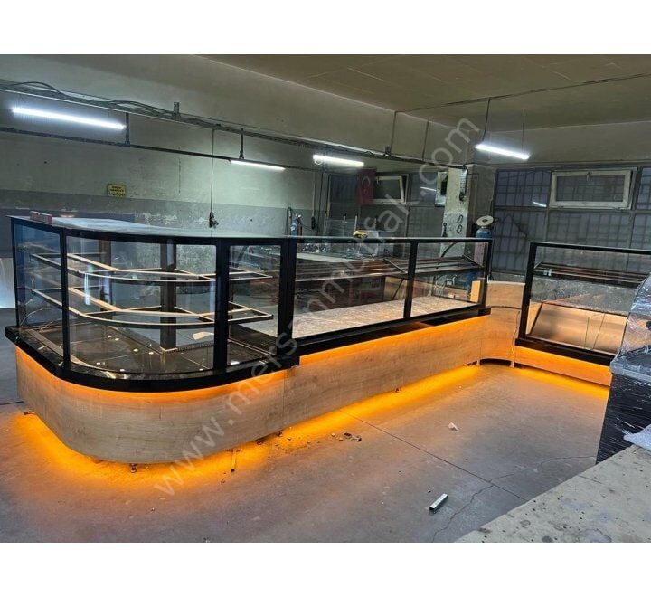 Baklava Ekmeklik Tezgahı ve Pasta Dolabı S Model