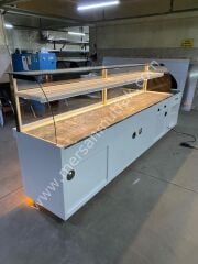 Baklava Teşhir Tezgahı Gold Model MRSN-130