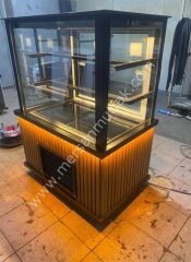 Ceviz Panel Tatlı Teşhir Dolabı MRSN-138