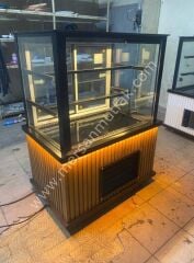 Ceviz Panel Tatlı Teşhir Dolabı MRSN-138