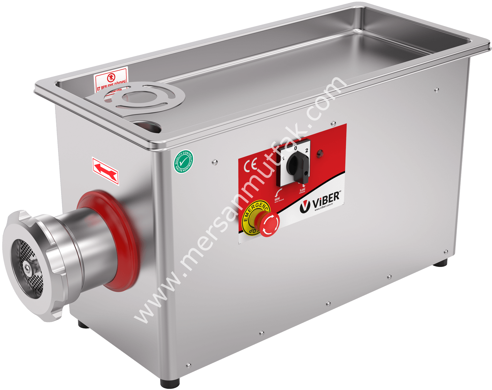 Komple Paslanmaz Endüstriyel Et Kıyma Makinesi 22 No MRSN-224