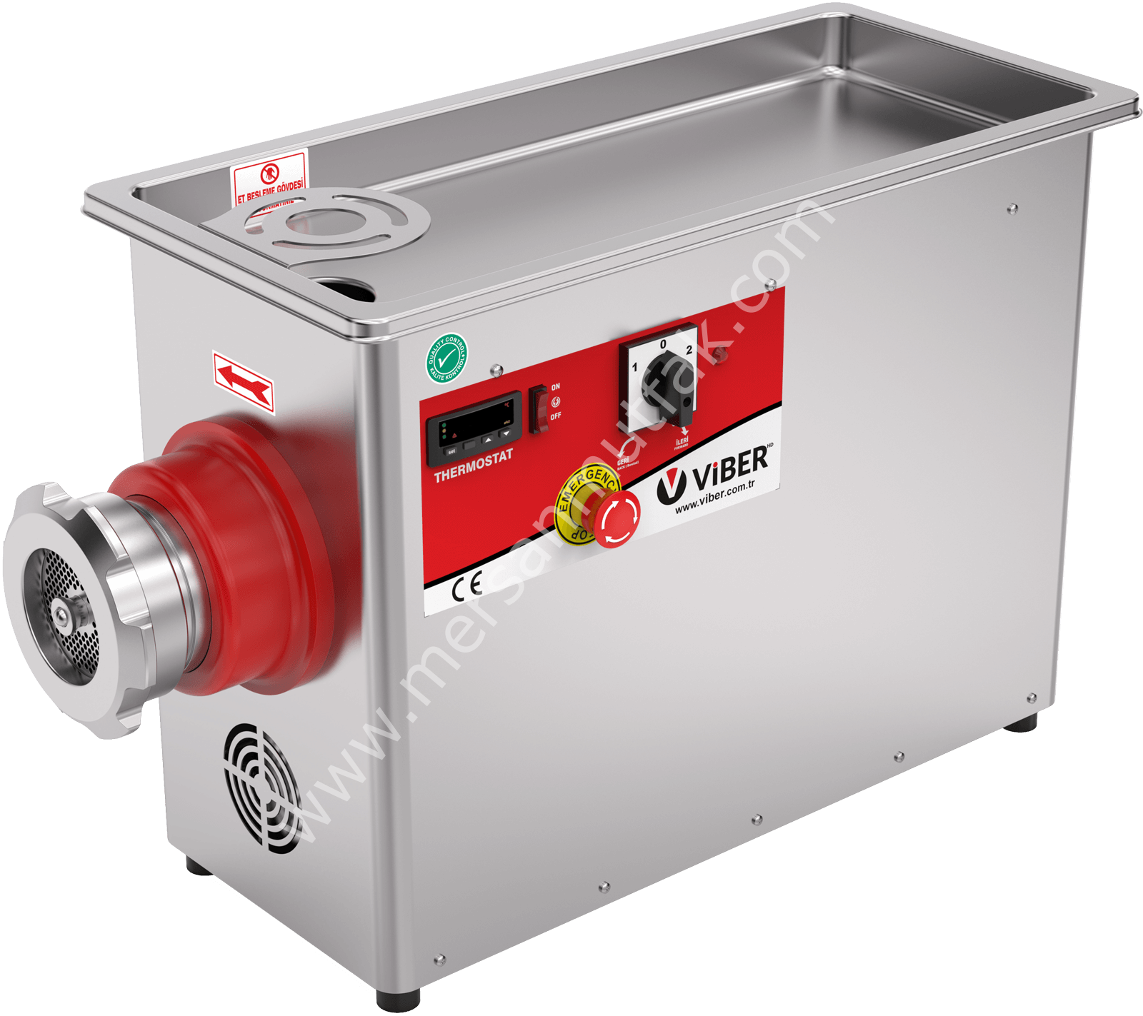 Soğutmalı Endüstriyel Et Kıyma Makinesi 22 No Paslanmaz MRSN-225