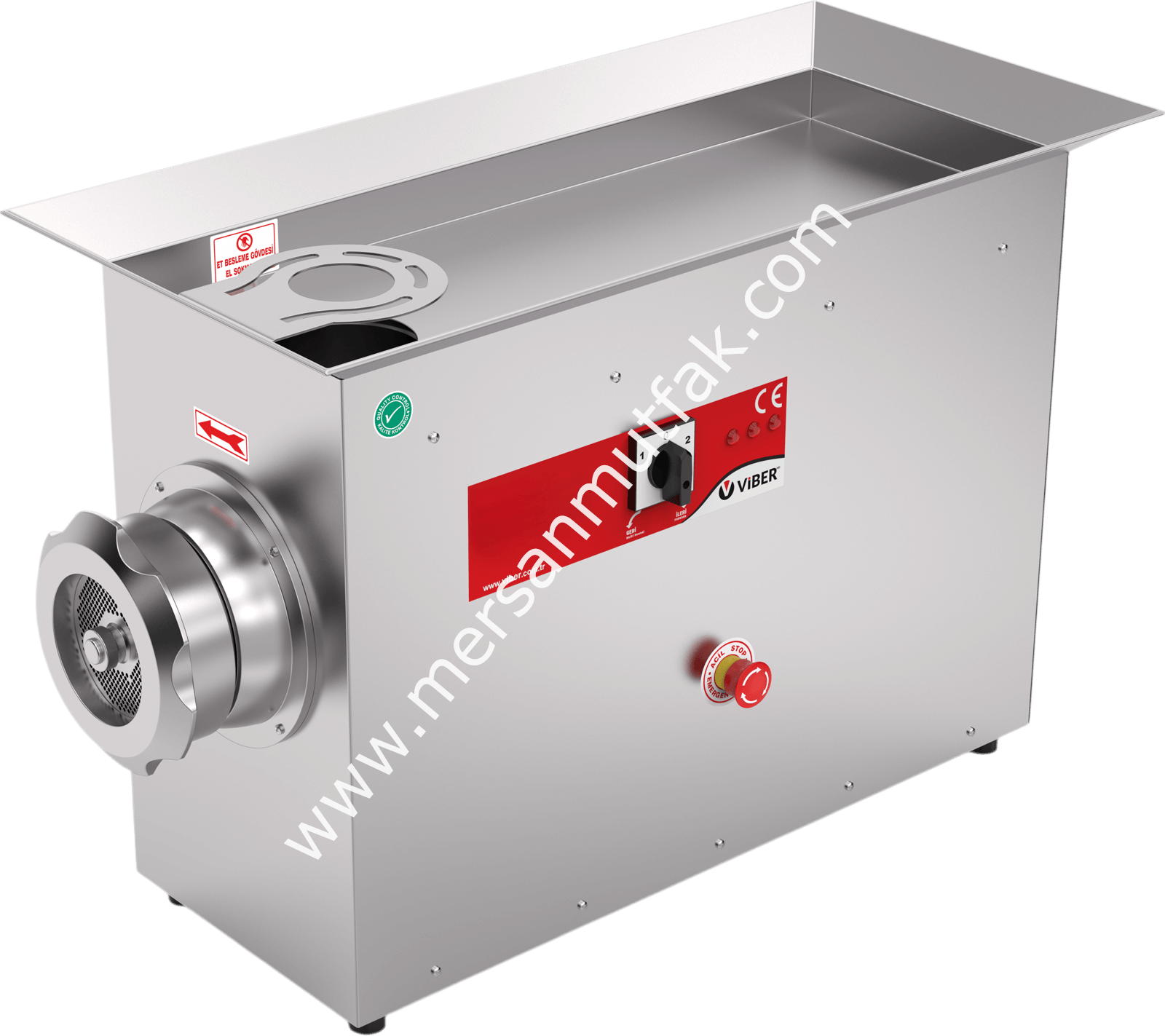 Soğutmalı Endüstriyel Et Kıyma Makinesi Paslanmaz 42 No MRSN-238