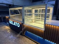 Dondurma Reyonu ve Pasta Teşhir Dolabı Bankolu Set Model MRSN-272