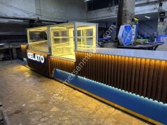 Dondurma Reyonu ve Pasta Teşhir Dolabı Bankolu Set Model MRSN-272