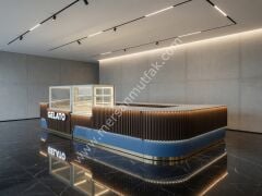 Dondurma Reyonu ve Pasta Teşhir Dolabı Bankolu Set Model MRSN-272